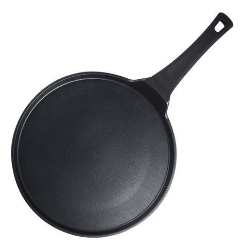 S·KITCHN Crepe Pan exterior, diseño resistente para uso diario y liberación fácil.