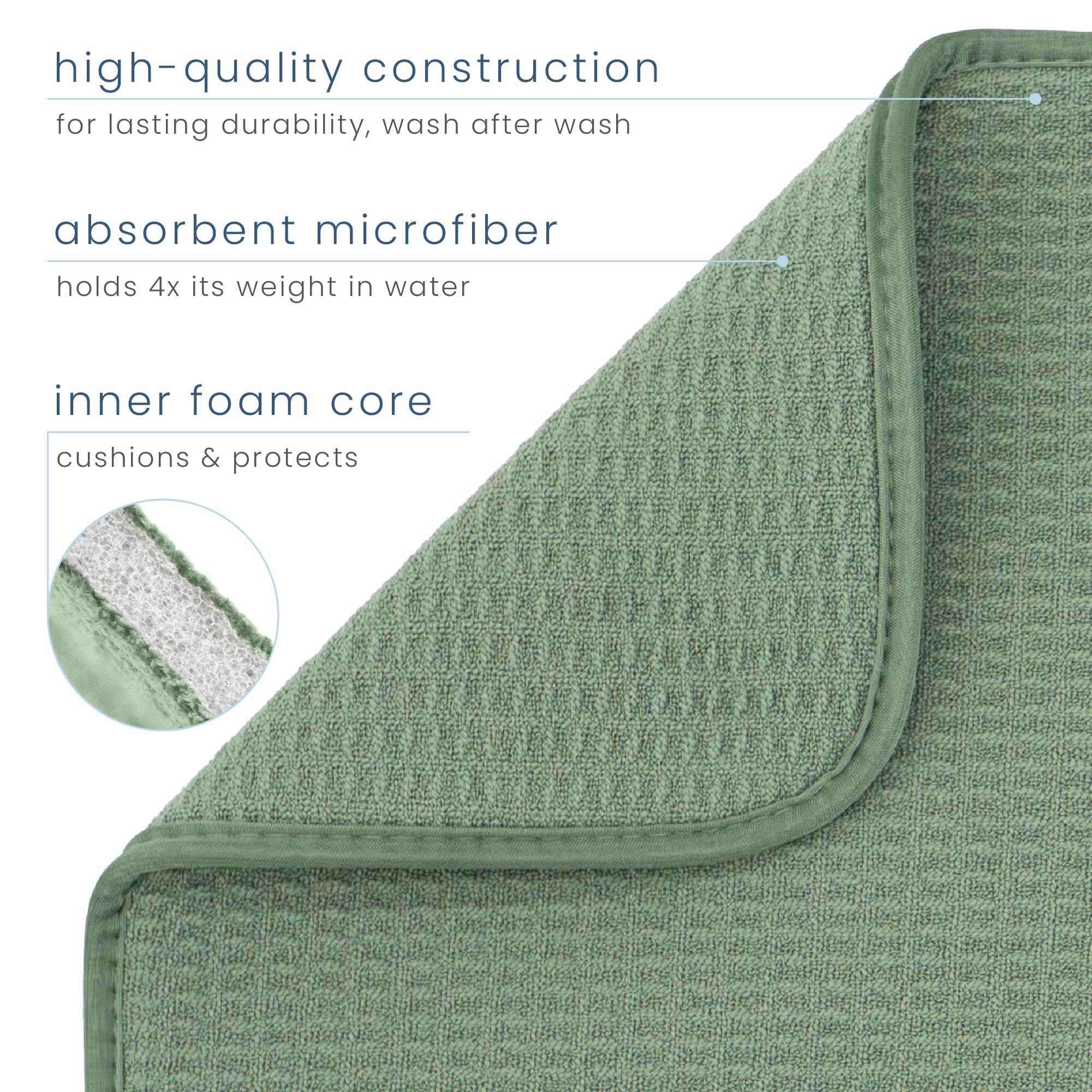 S&T INC. Almohadilla secado para ollas y sartenes XL; base estable para secar.