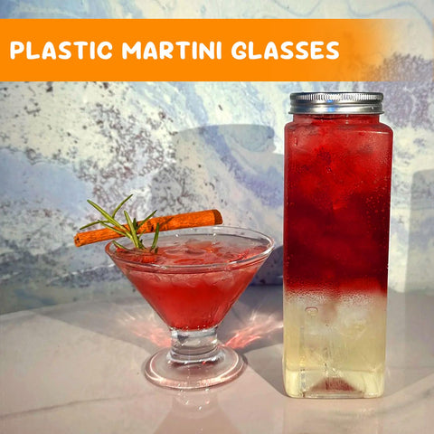 Vaso martini desechable S8686S con capacidad de 5 oz, opción práctica para eventos.