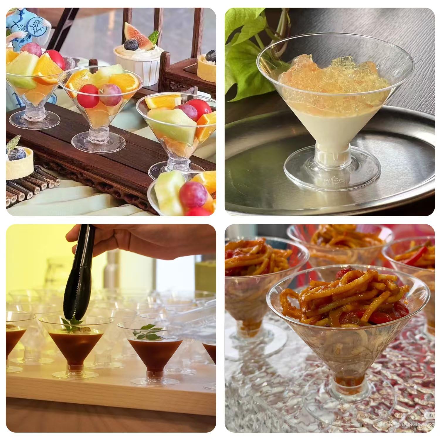 Uso versátil: cócteles, postres y bebidas, para bodas o fiestas.