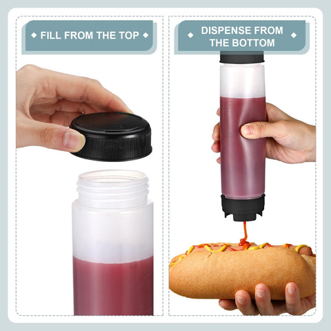 Sabary capacidad 16 oz, botellas compactas listas para la cocina.