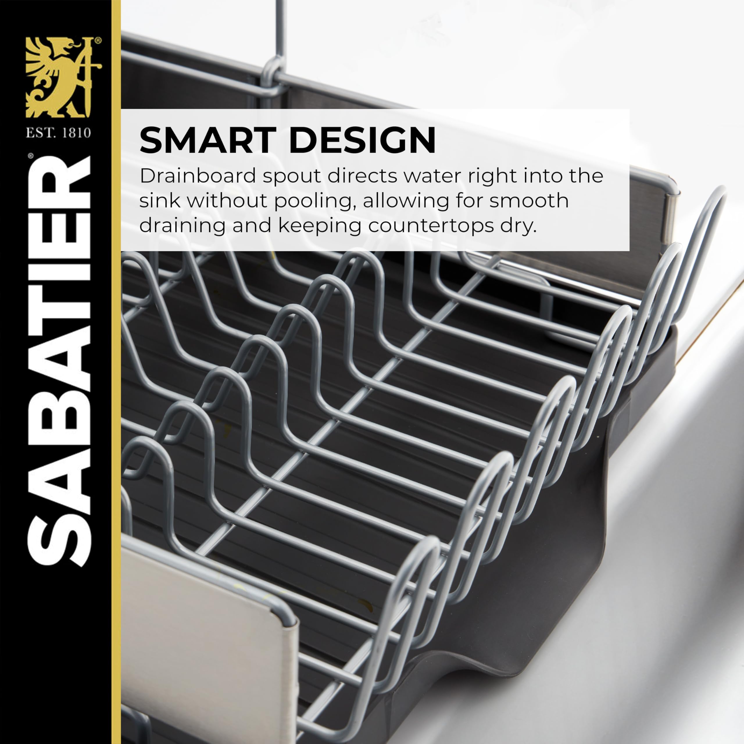 Sabatier caddy extraíble para cubiertos demostrando organización y traslado fácil