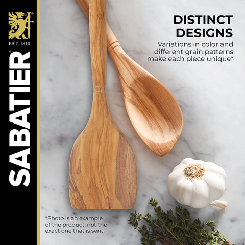 Sabatier detalle del mango ergonómico de madera con buen agarre