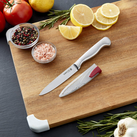 Sabatier funda EdgeKeeper con afilado automático para filo constante.
