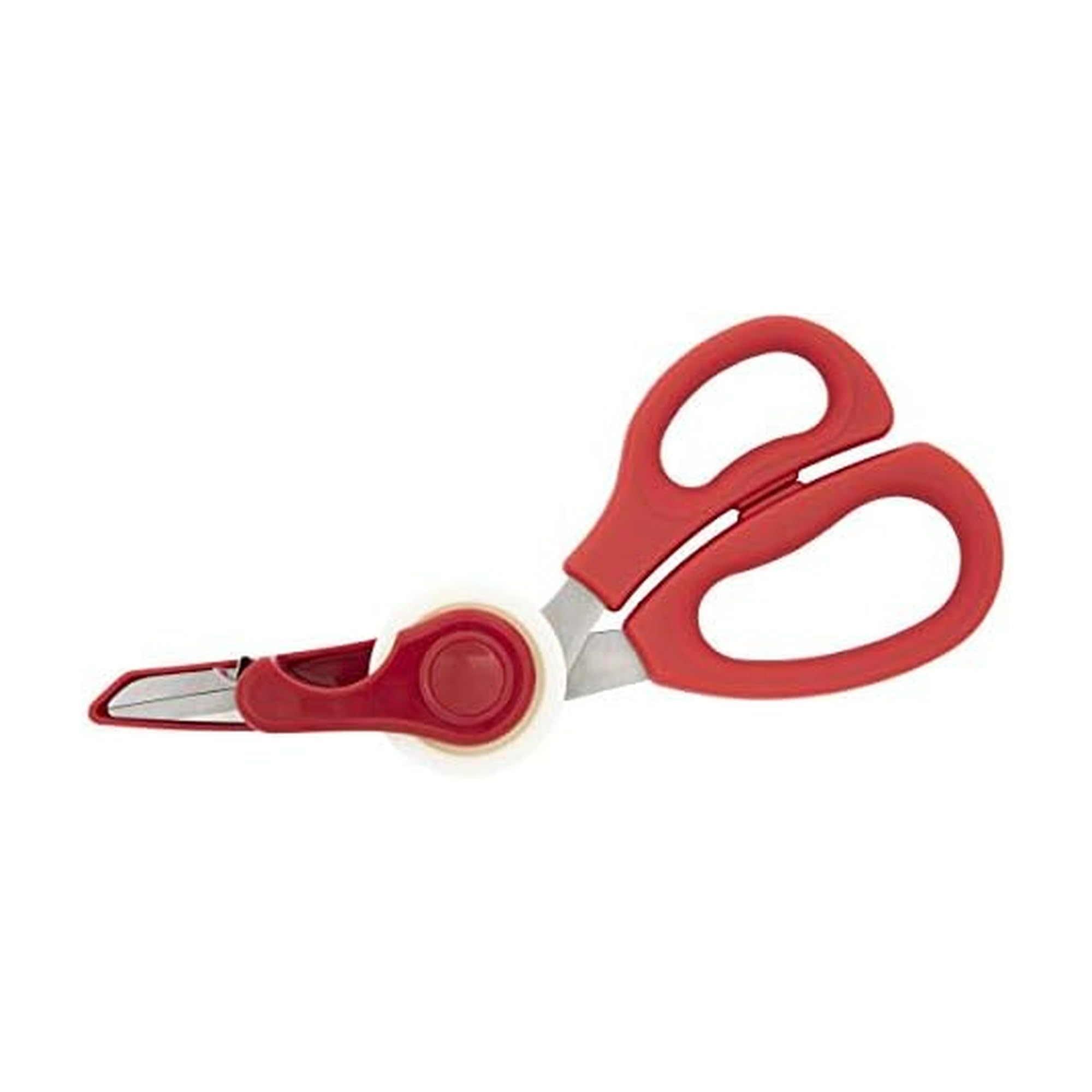 Sabatier tijeras frontal mostrando diseño rojo y multifunción práctica