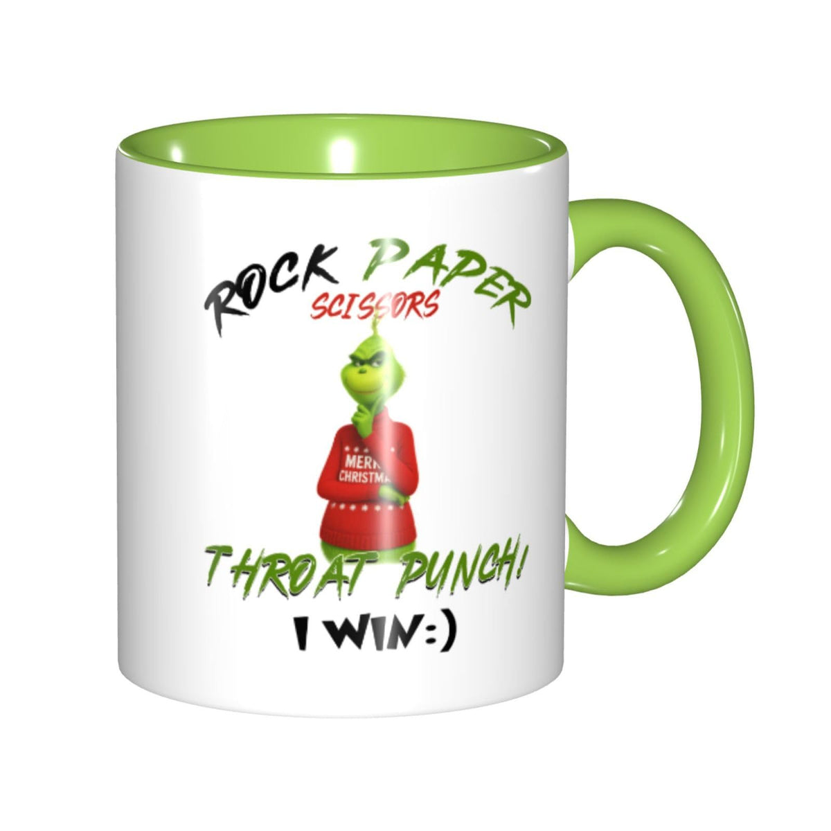 Sabemug con diseño Piedra-Papel-Tijera, ideal para empezar el día con humor.