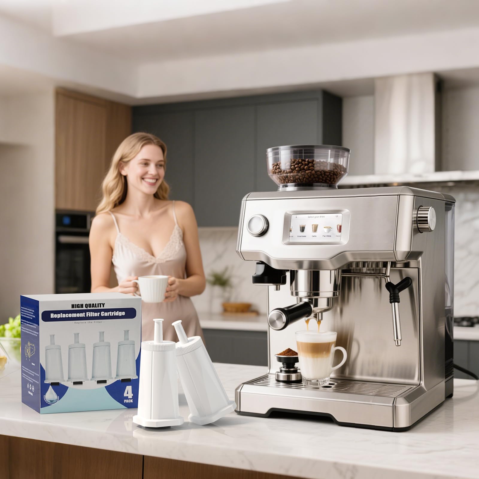Filtro Sabethe para Breville BES990 Oracle Touch purifica el agua y el sabor