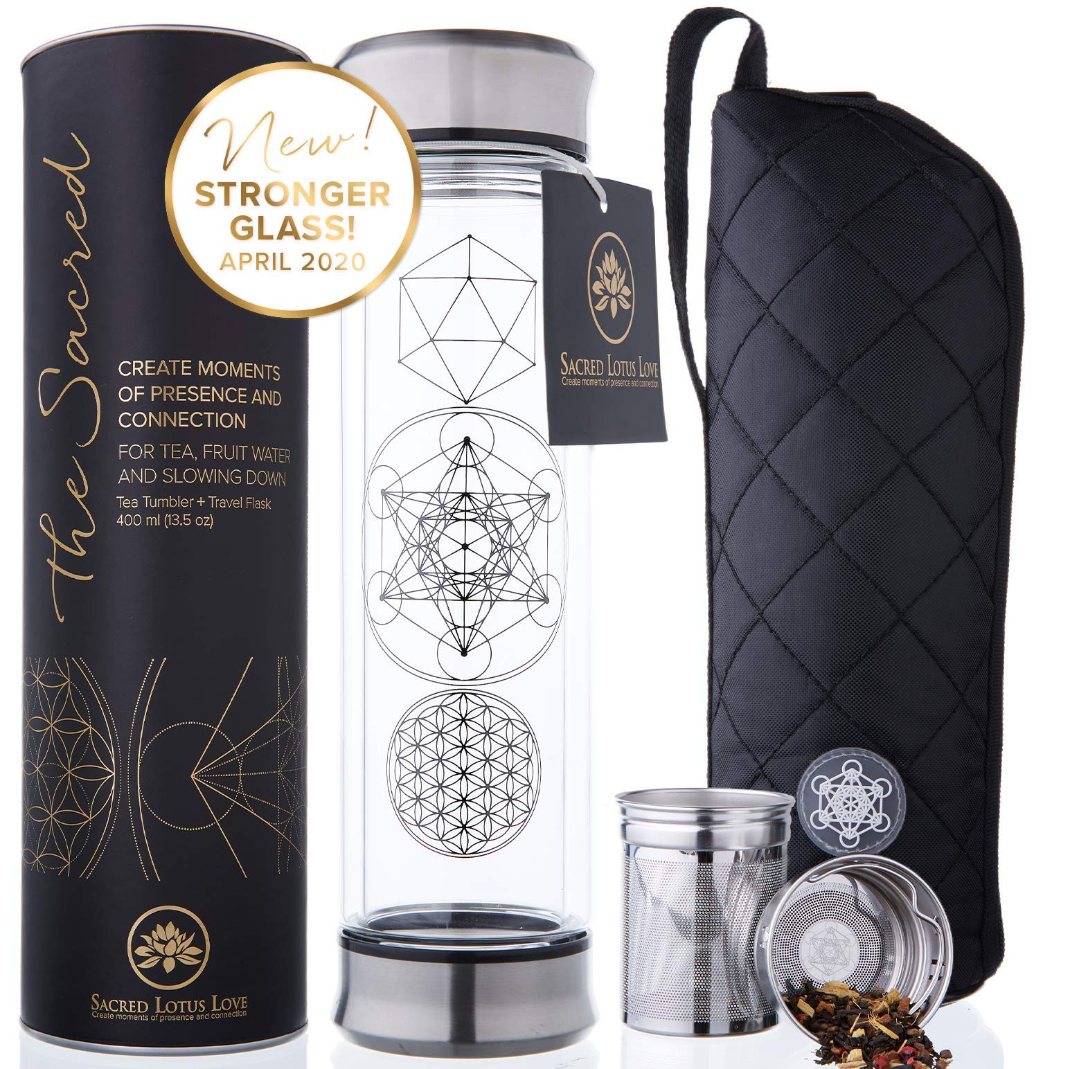 Tapa con cierre resistente de Sacred Lotus Love para transporte seguro