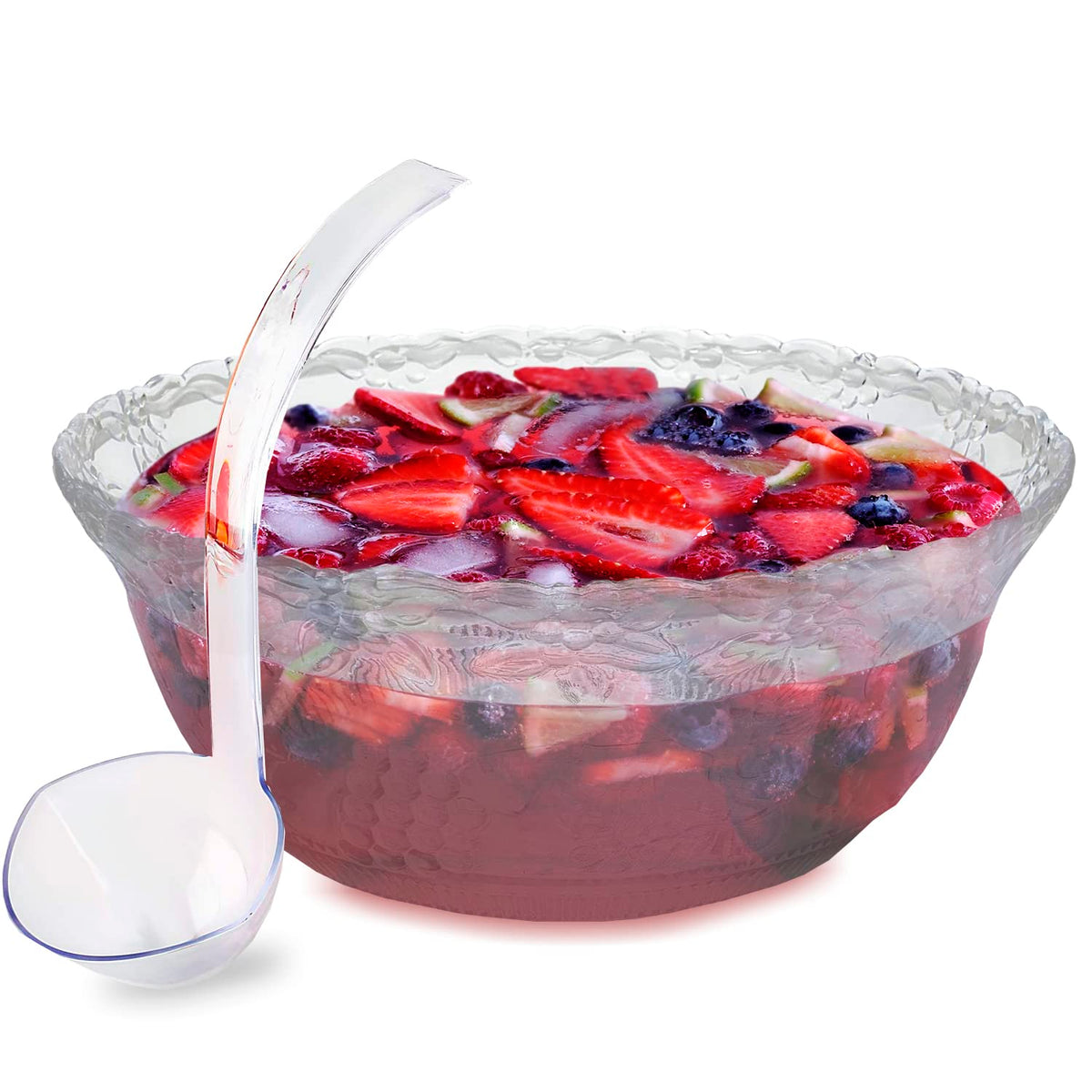 SADAS ponche en cuenco claro, ideal para servir fiestas y reuniones.