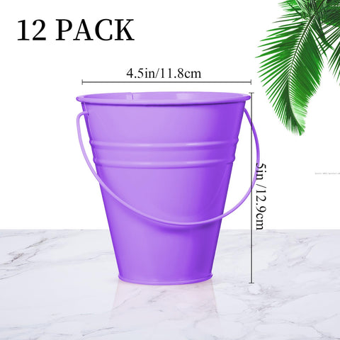  Sadnyy cubos galvanizados de 4.5 x 5 pulgadas, ideales para regalos y decoración