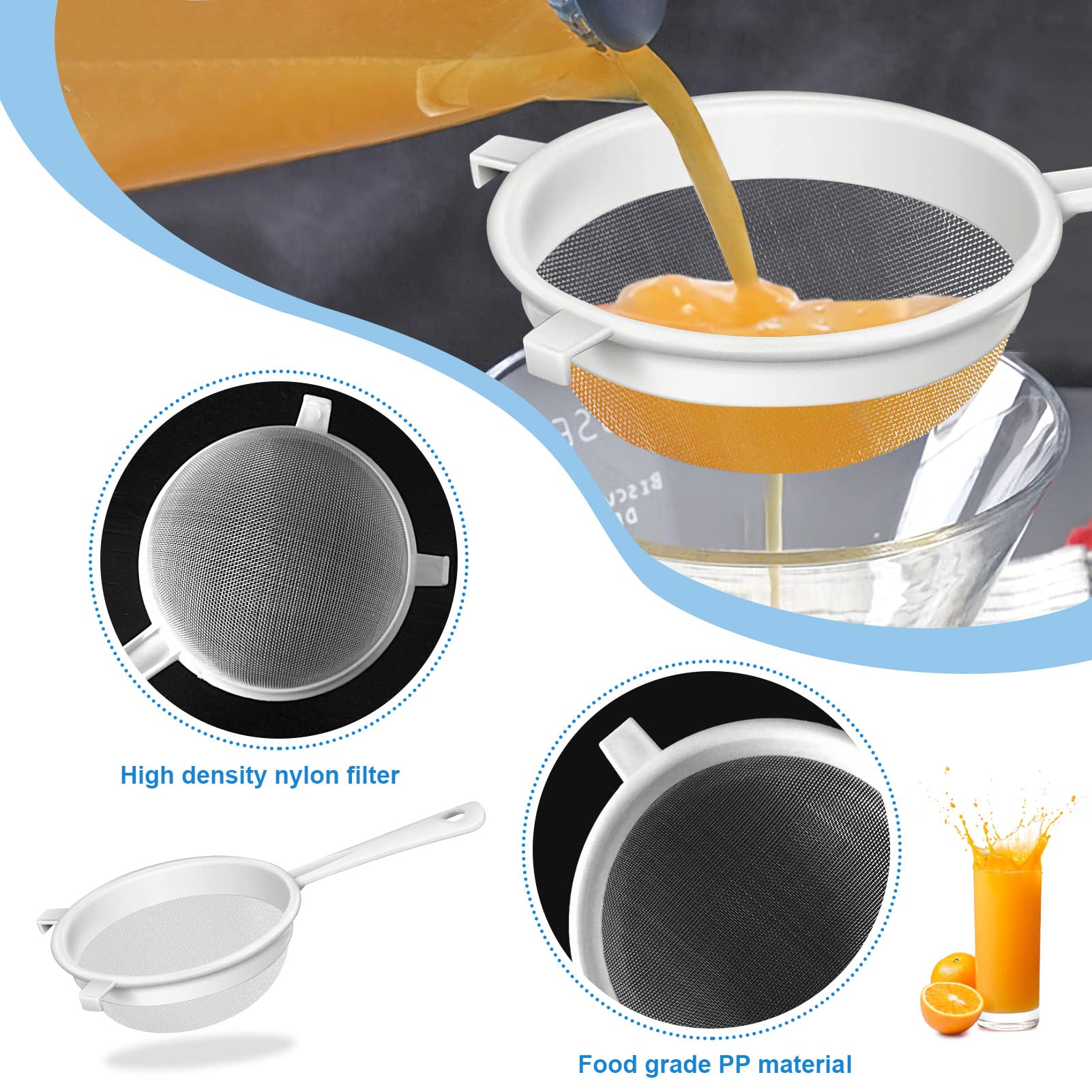 Sadoia coladores apilados para almacenamiento compacto en cocina