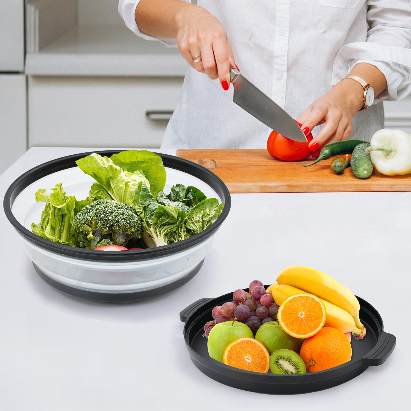 Saebume diseño plegable, fácil limpieza y almacenamiento en la cocina.
