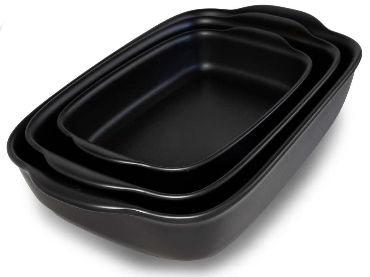 Saffron y Sage conjunto cazuelas 3 piezas tamaño grande para horno resistente al calor