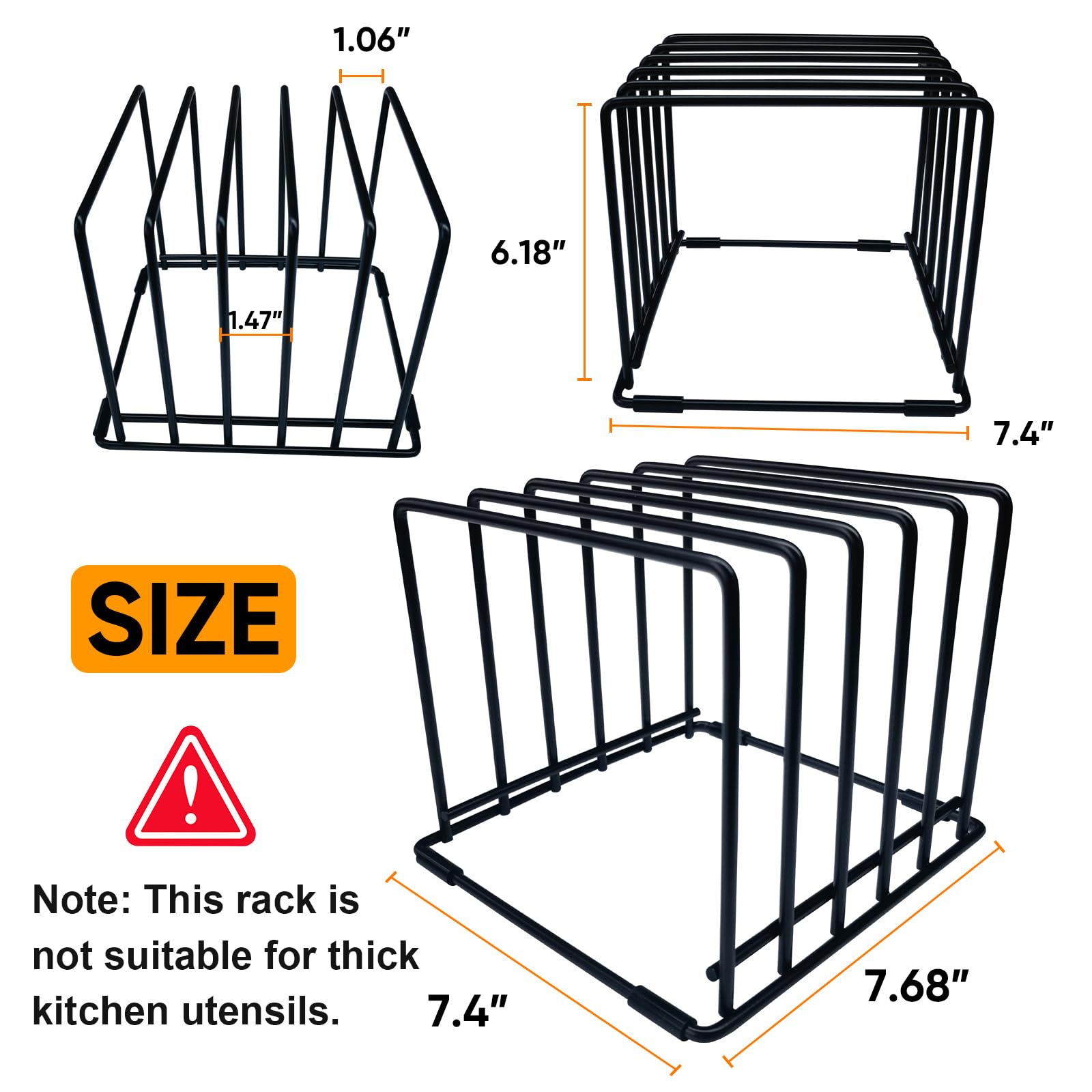 SAGLAU tablas de cortar ordenadas para acceso rápido en la cocina.