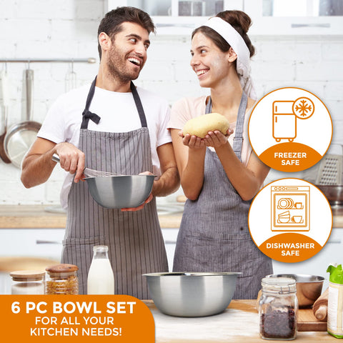 Cuenco Sagler de 3.5 qt para mezclar masas y conservar ingredientes frescos
