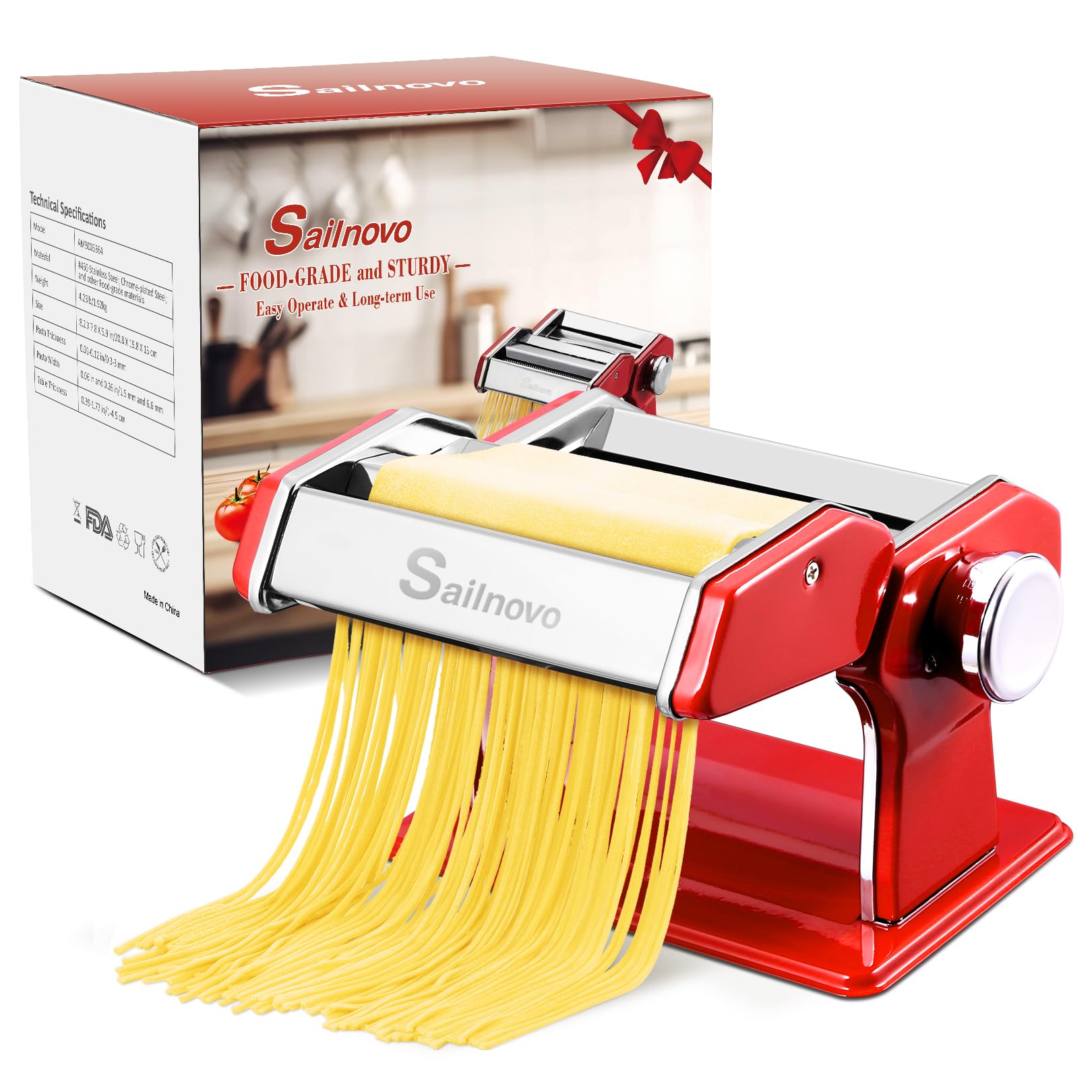 Sailnovo: diseño compacto y color rojo para cocinas