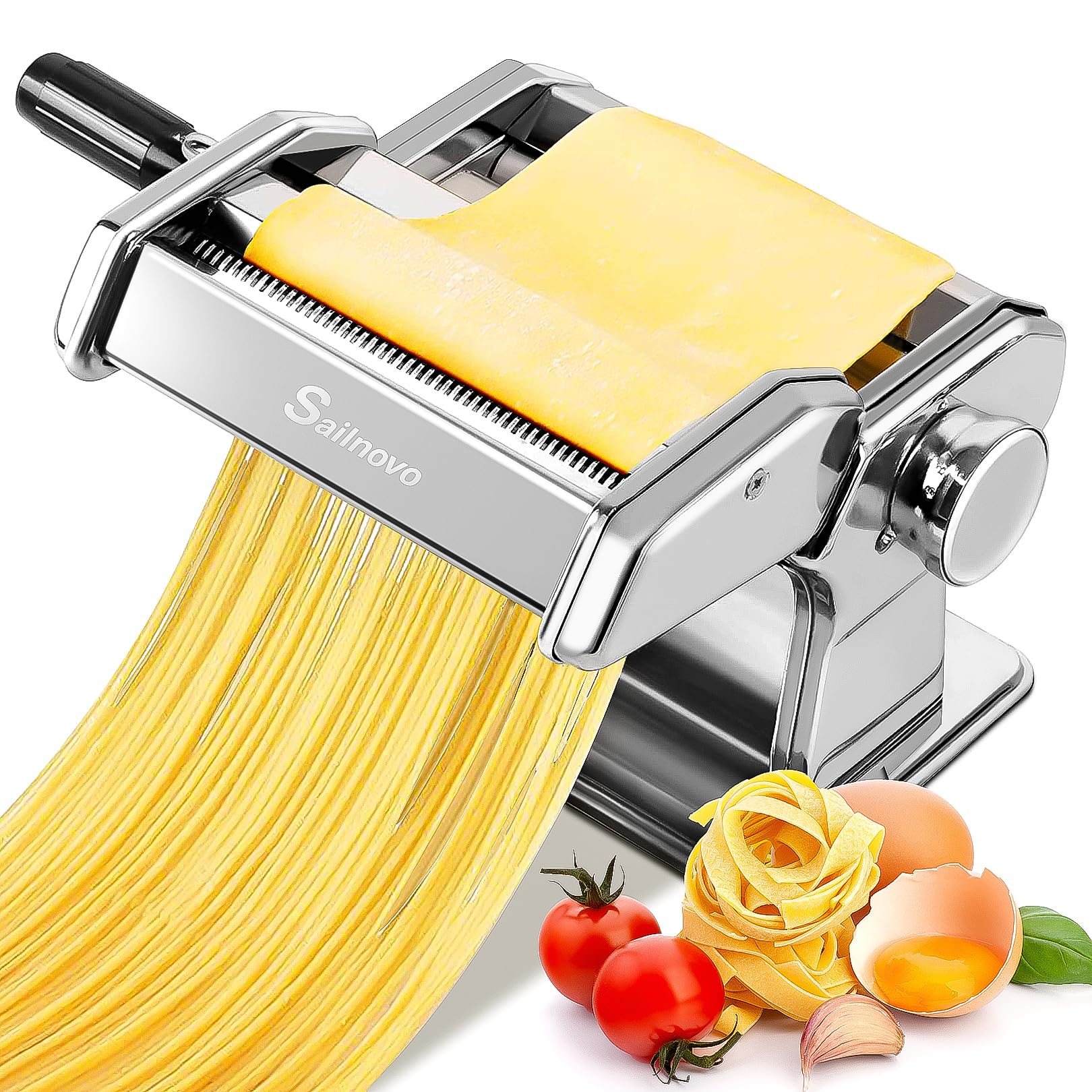 Sailnovo máquina de pasta con rodillos 180 para masa suave