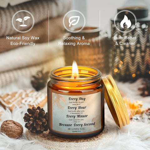 Saineron vela de soja aromática: iluminación limpia y calmante