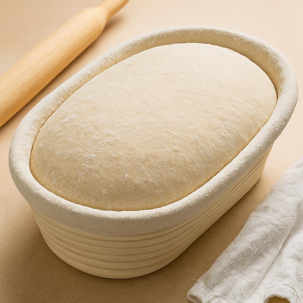 Saint Germain Bakery cesta banneton mimbre natural para pan artesanal
