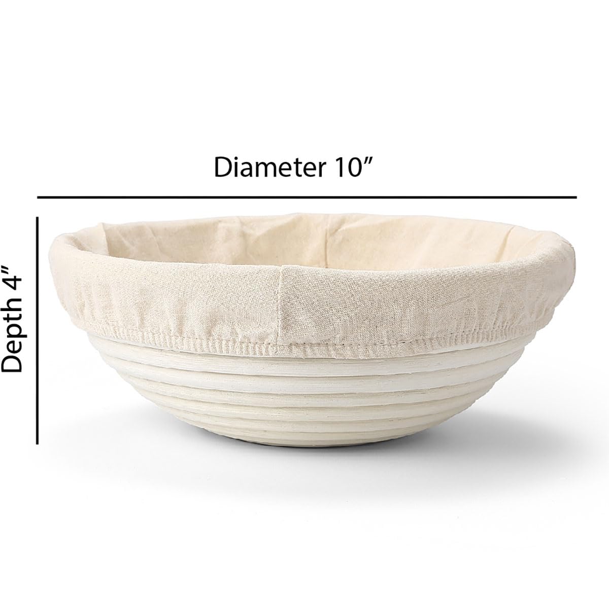 Saint Germain Bakery cesto de mimbre natural para fermentaciones suaves