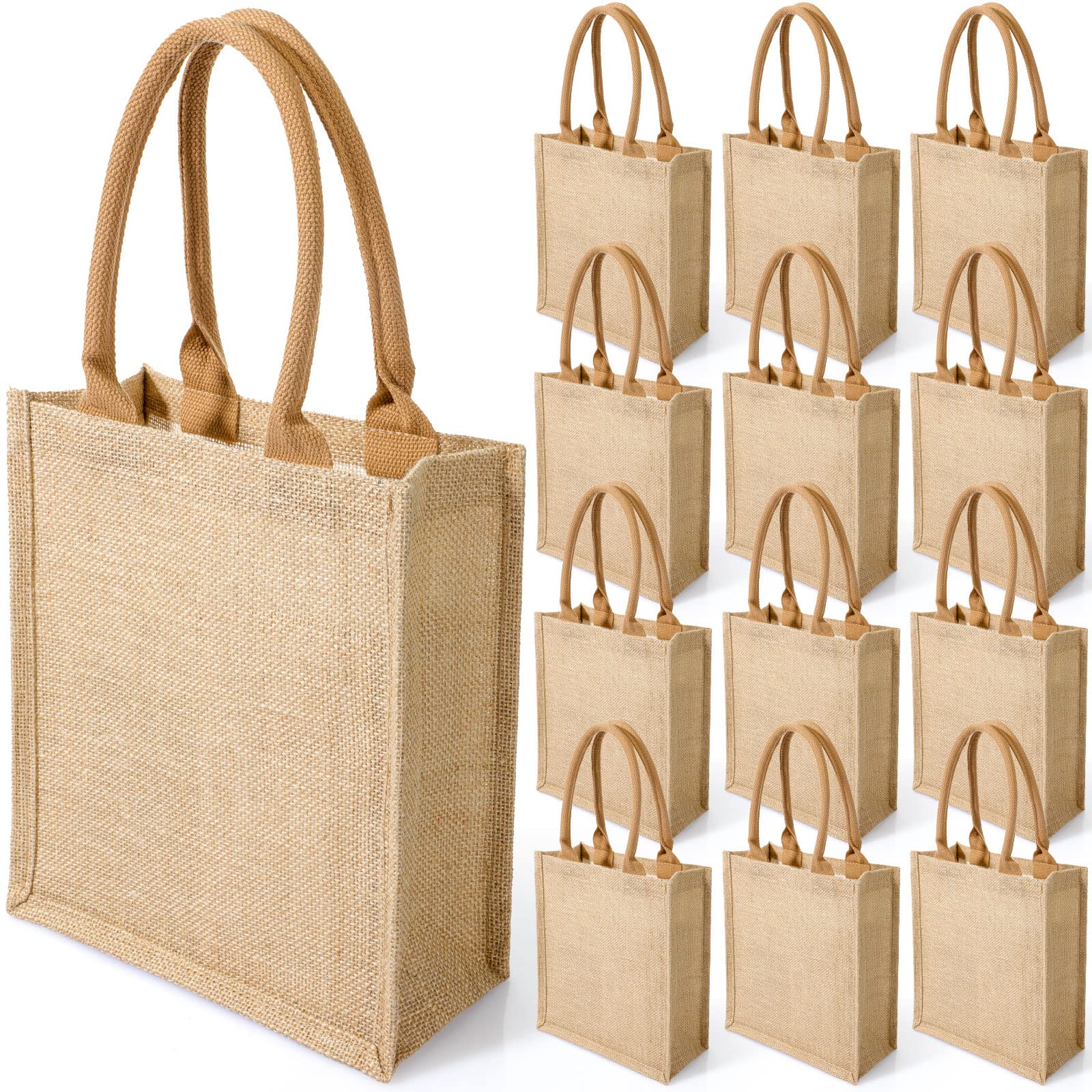 Saintrygo bolsa de arpillera con asas, ideal para regalos reutilizables en bodas y eventos