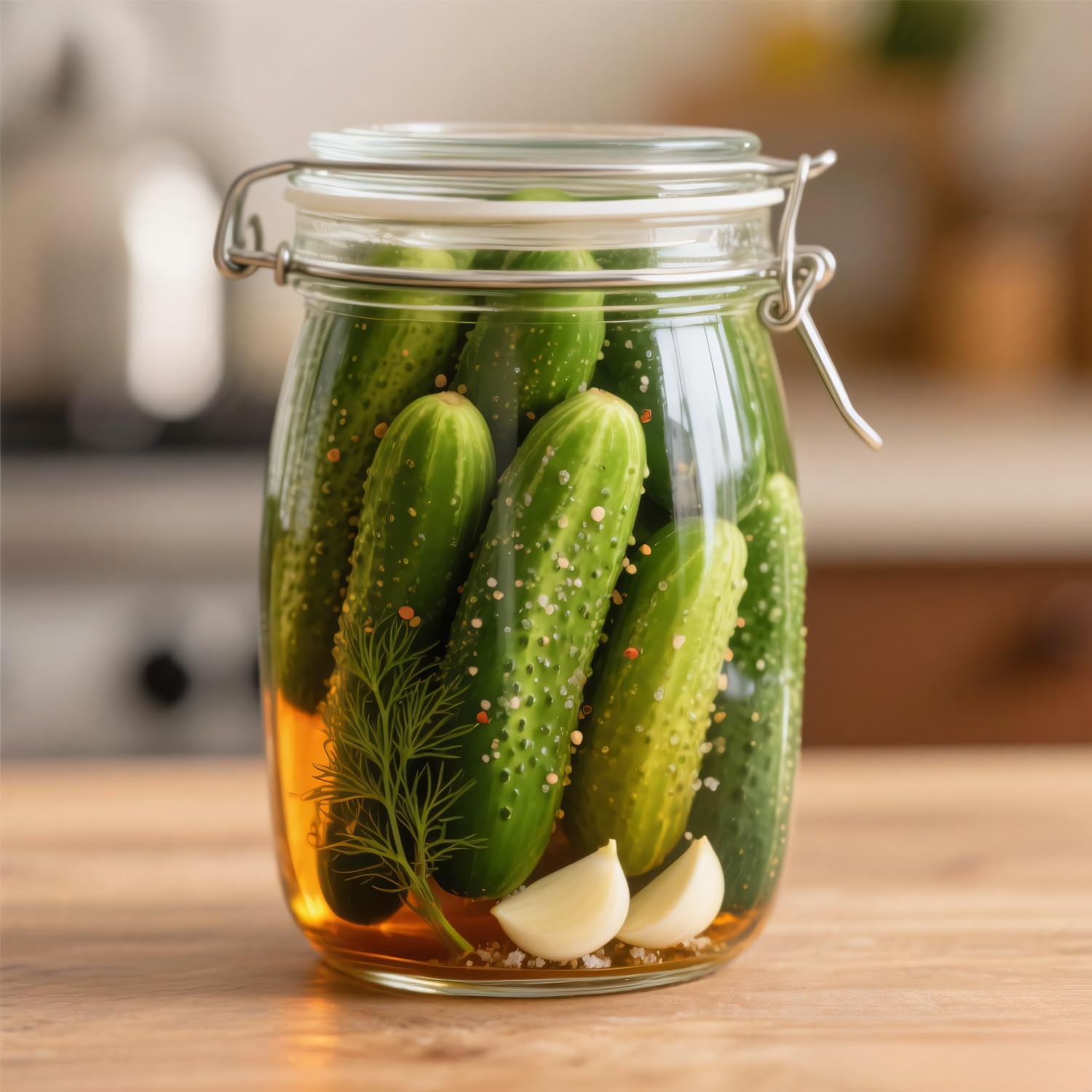 Paquete de 4 frascos SAJKUERO listos para conservas, encurtidos y fermentación