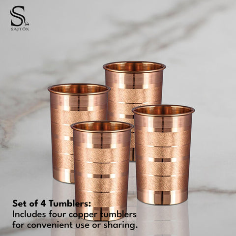 SAJTOX vaso de cobre con acabado artesanal, ideal para beber con estilo.