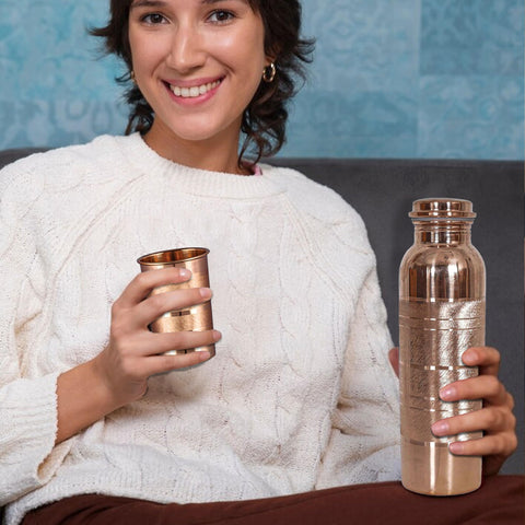 ROBUSTEZ SAJTOX: vaso de cobre duradero para uso diario.
