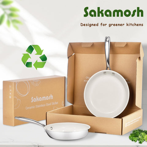 SAKAMOSH apto para horno hasta 428°F sin sazonar.