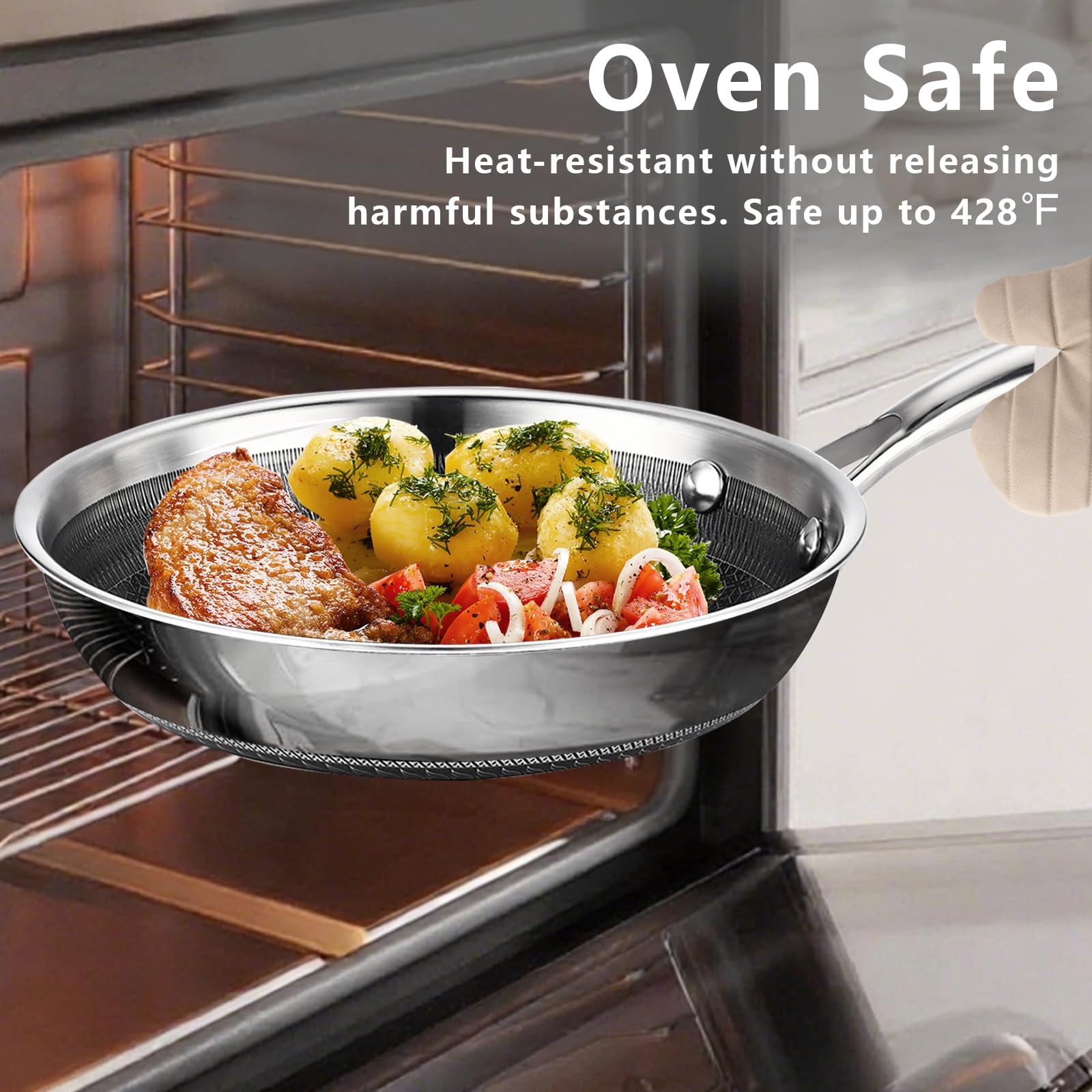 SAKAMOSH base apta para inducción, compatible con cocinas modernas