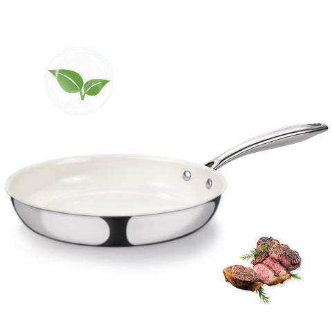 Sakamosh sartén 8 pulgadas con cerámica antiadherente para cocinar con menos aceite