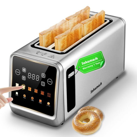 SAKAMOSH Tostadora inteligente con panel táctil para control rápido y preciso.