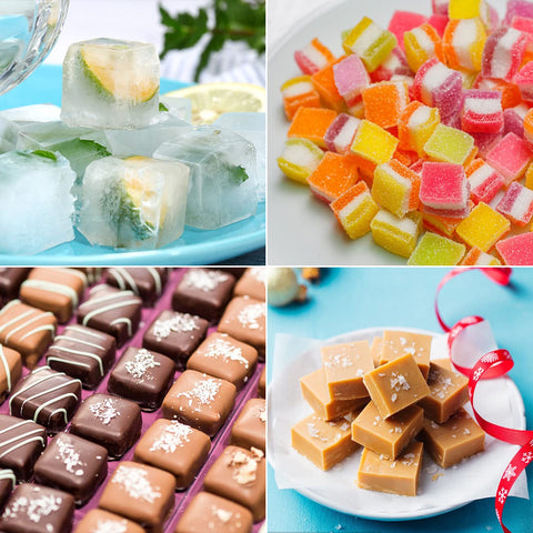 Usos múltiples: gomitas, chocolate y postres caseros.