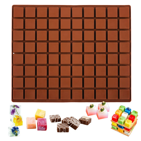 Sakolla molde chocolate cuadrado de 80 cavidades para porciones uniformes.