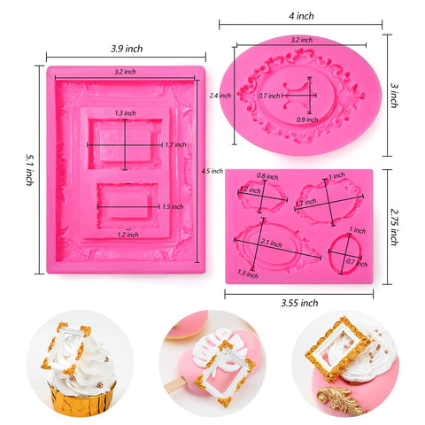 Sakolla molde para marcos de foto, ideal para toppers decorativos