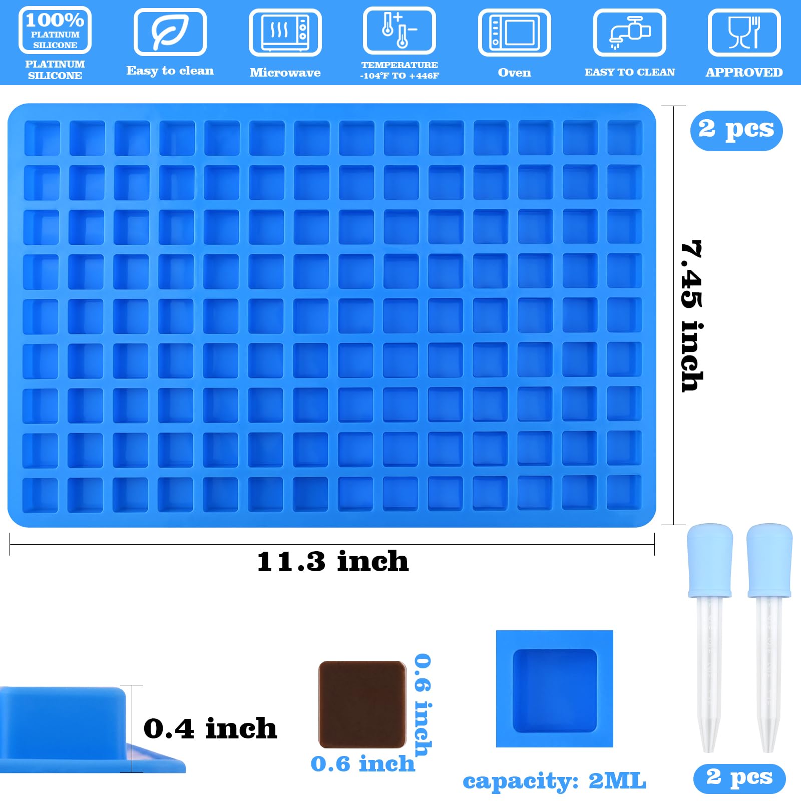 Sakolla moldes silicona para chocolates y caramelos, desmolado uniforme