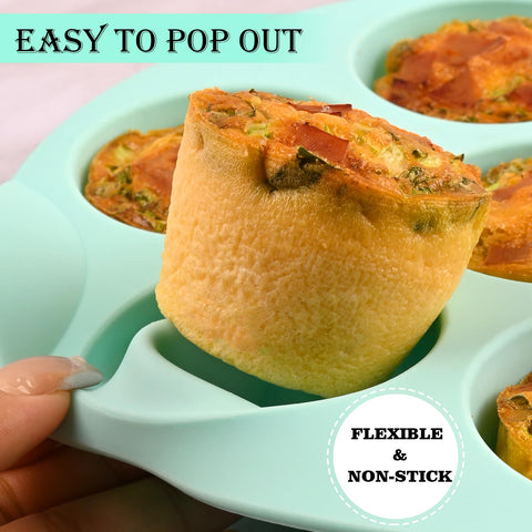 Sakolla quiche en silicona, porciones uniformes para desayunos