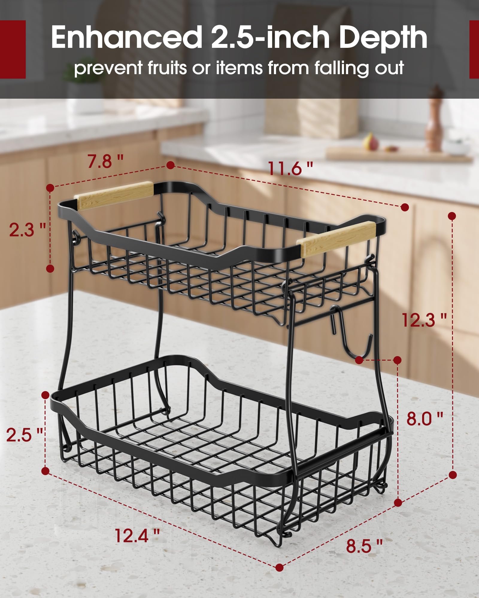 Sakugi canasta compacta y elegante para cocina, comedor o baño.