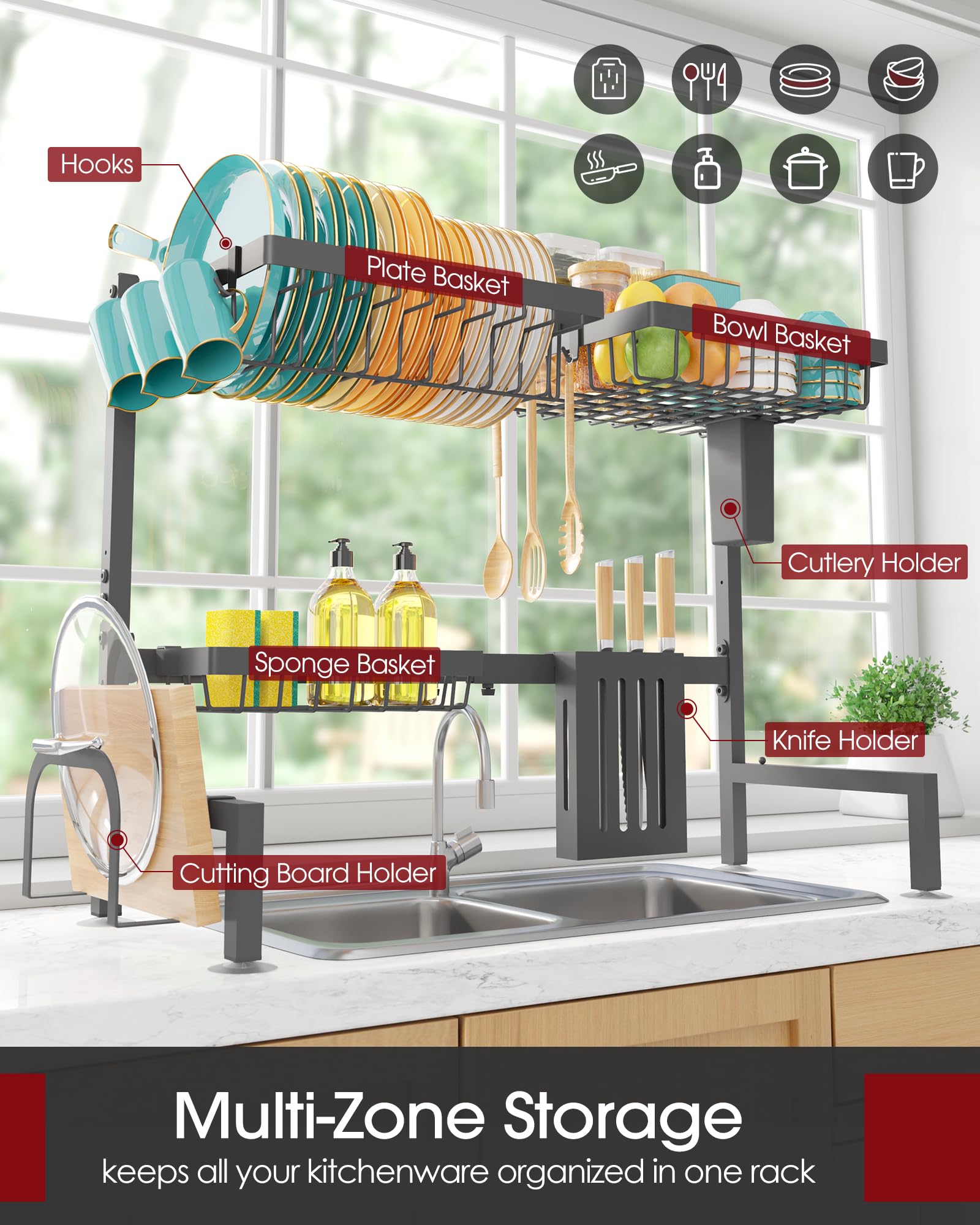 Sakugi, estructura en acero inoxidable 304, durabilidad para uso diario.