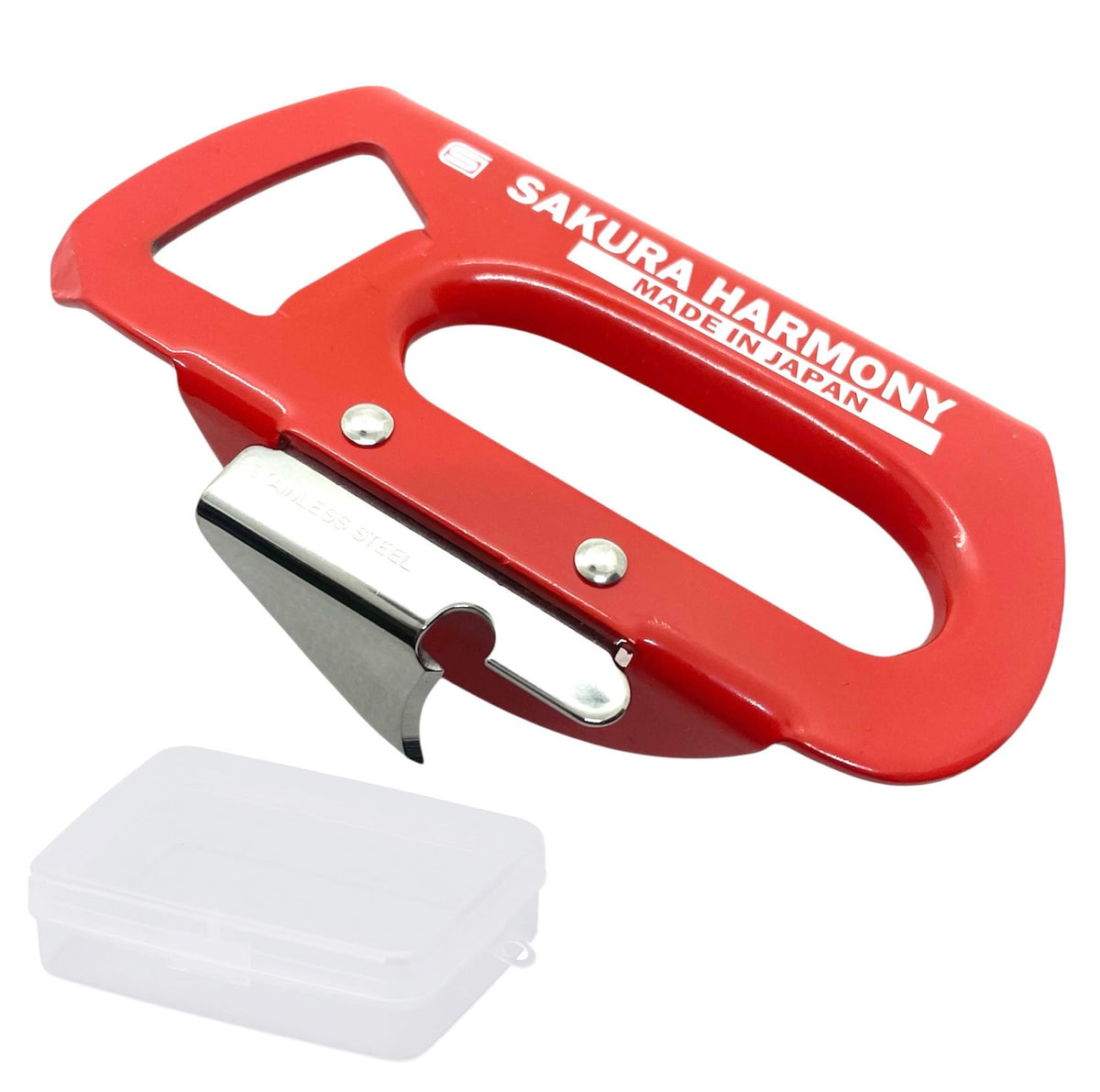 Sakura Harmony abrelatas manual japonés, duradero para uso diario en cocina.