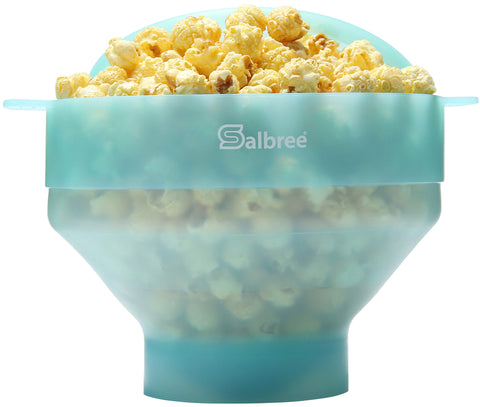 Salbree máquina de palomitas de silicona colapsable para microondas, fácil de usar