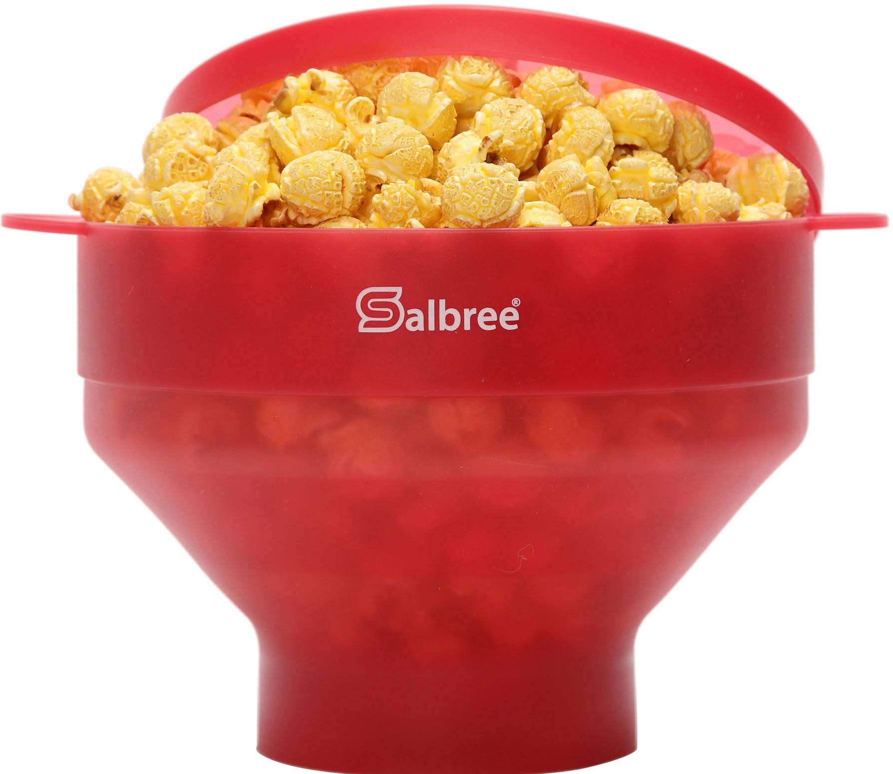 Salbree palomitero de silicona colapsable para microondas, 16 tazas para porciones familiares.