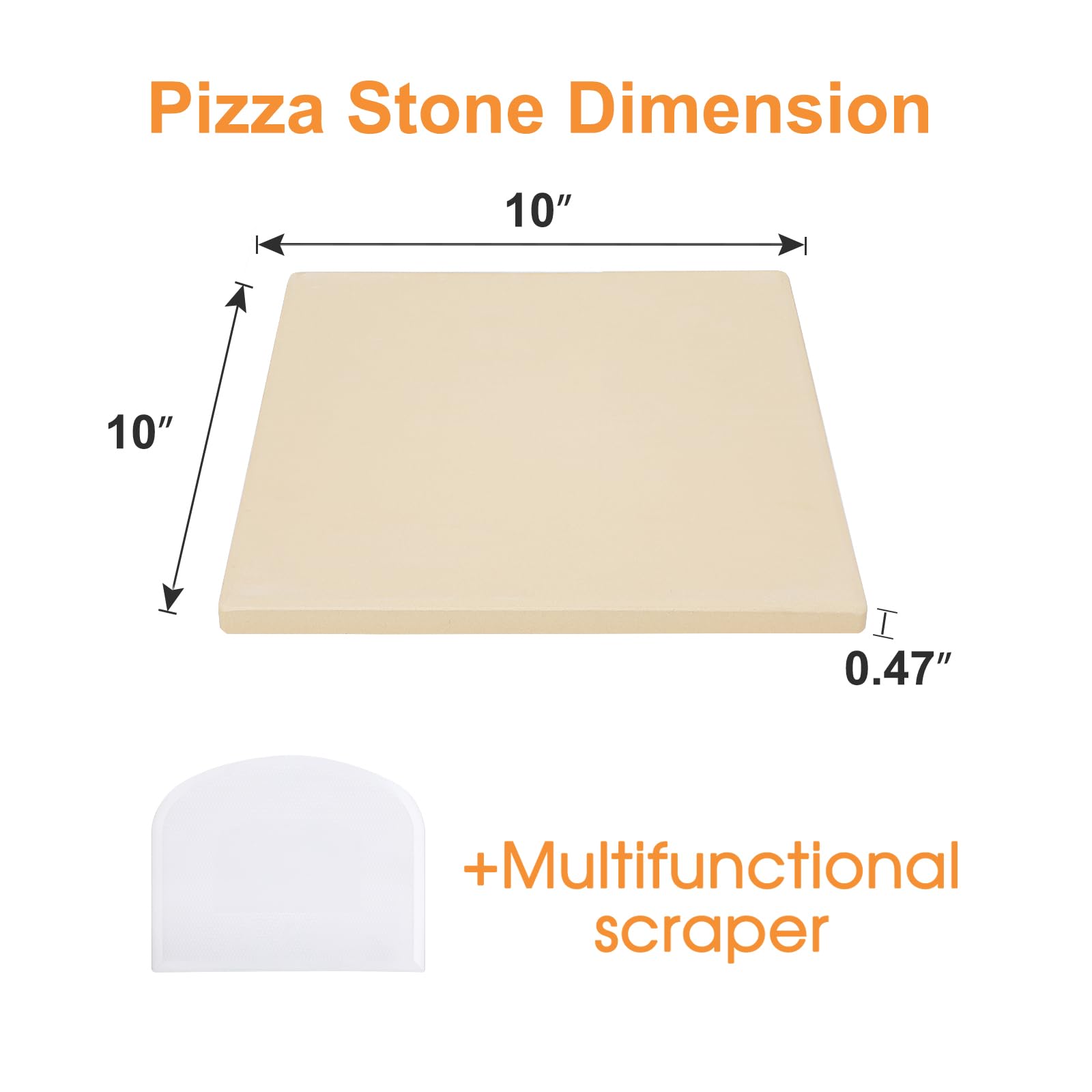 Salomayes piedra para pizza pan y bollos caseros, versátil.