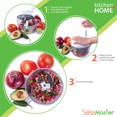Salsa Master cuenco de 5 tazas para preparar porciones grandes