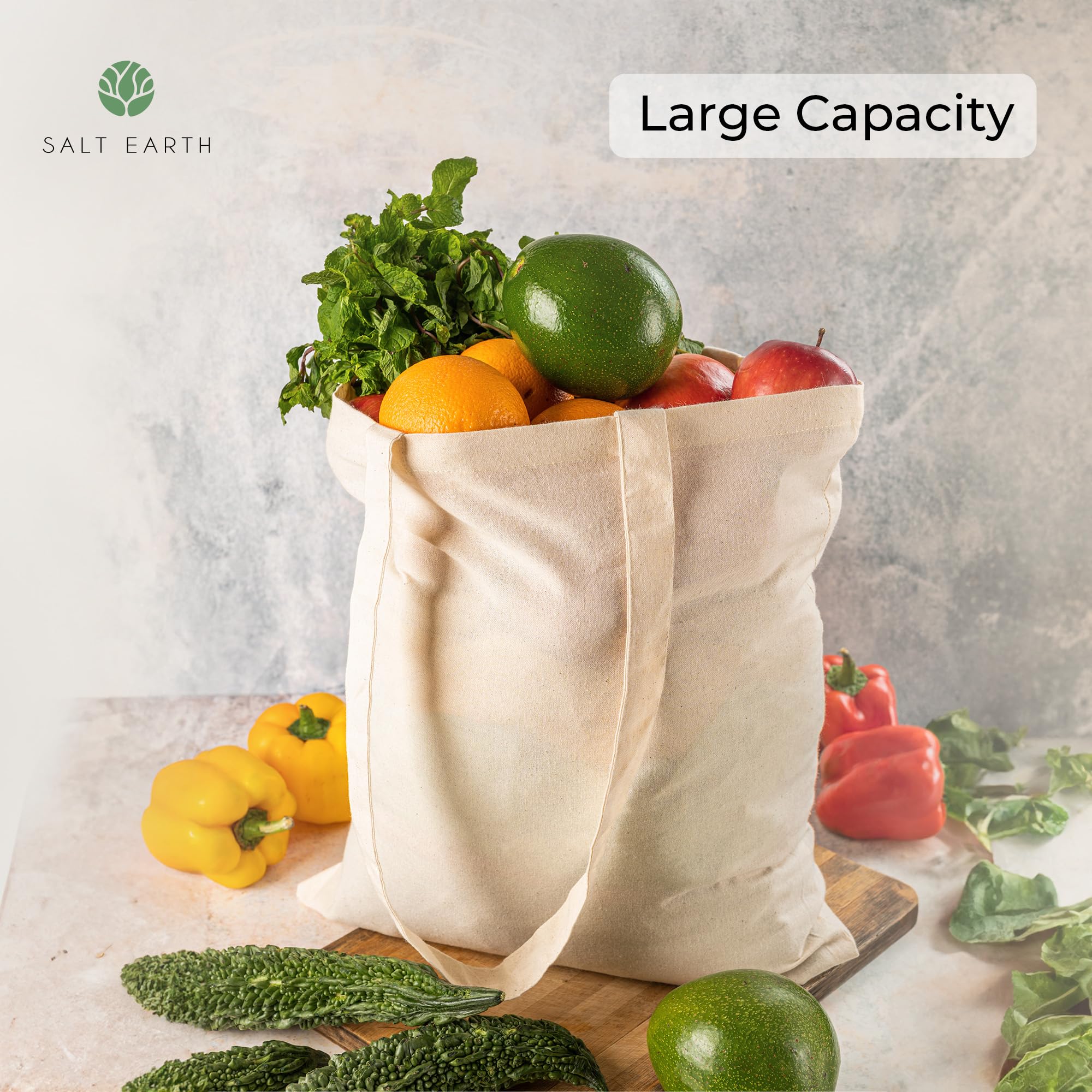 Salt Earth bolsa para compras en grandes cantidades, resistente