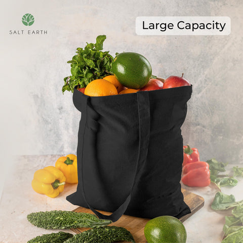 Salt Earth tote lavado fácil, apta para lavadora o lavado a mano