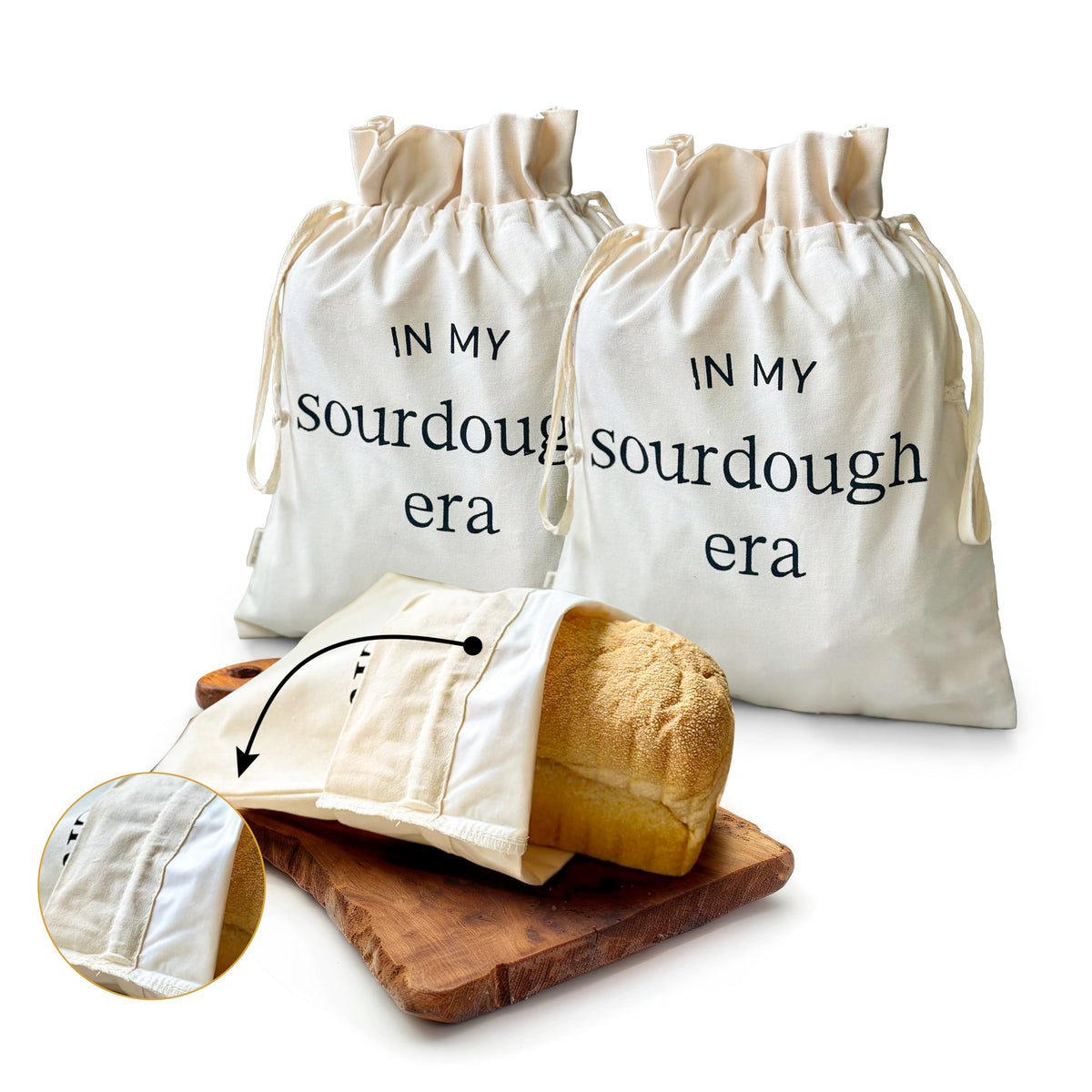 Salt & York: bolsa de pan con forro plástico, mantiene la frescura al congelar.
