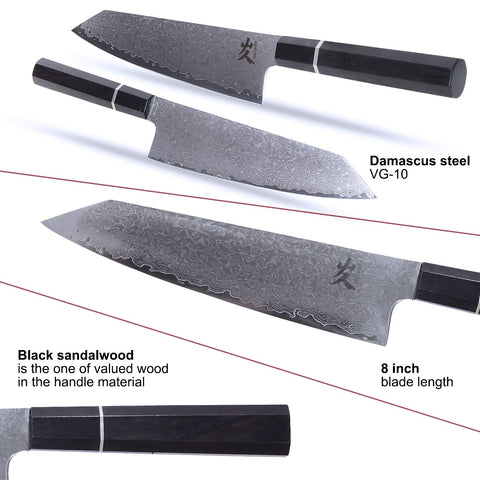 Resistencia a la oxidación y dureza VG-10 en SAMCOOK Kiritsuke.