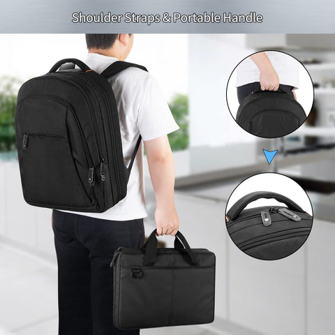 samdew Mochila Chef asa superior acolchada para traslados cortos y cómodo transporte.