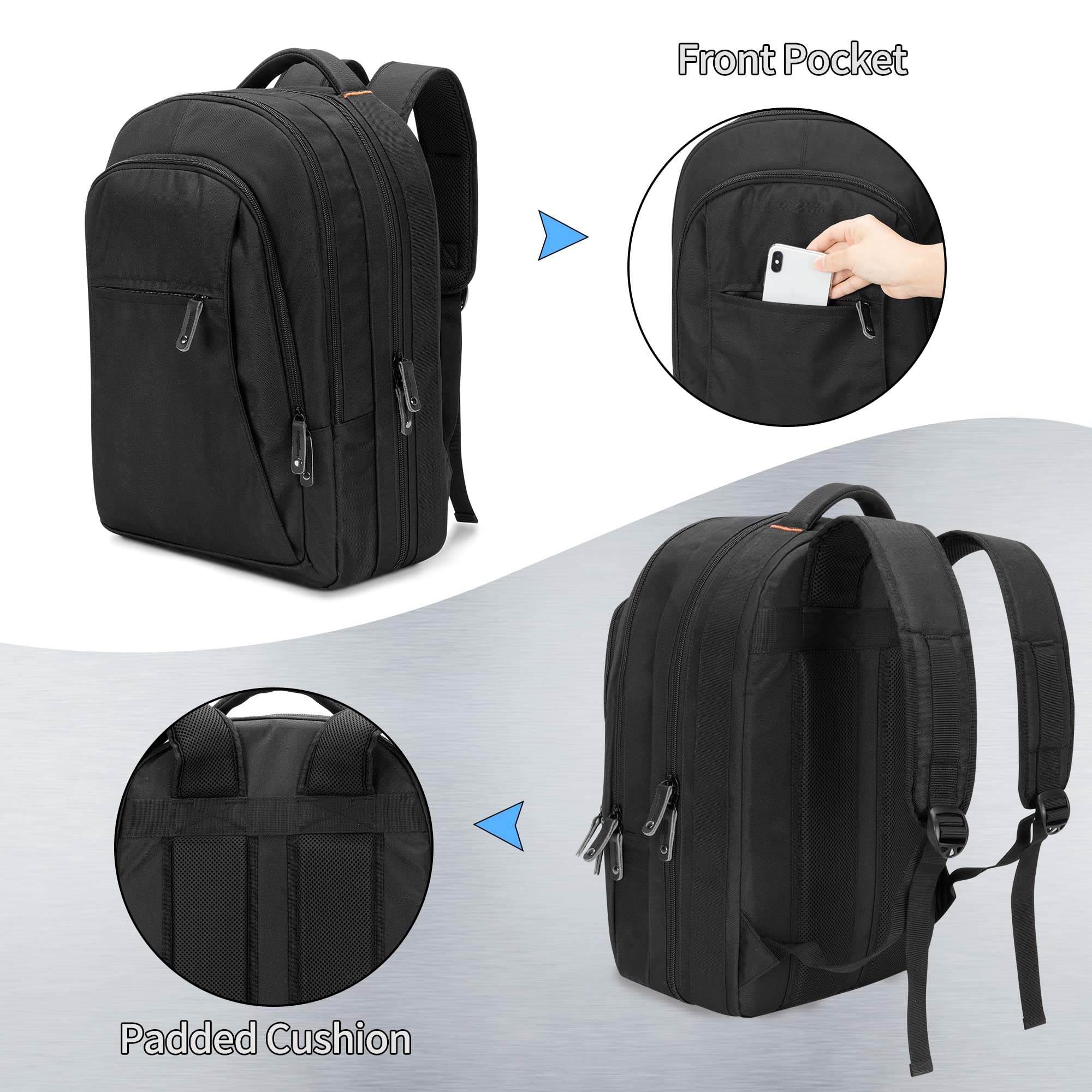 samdew Mochila Chef tercera capa con 4 ranuras y malla para cuadernos y bolígrafos.